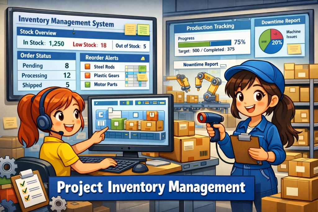 Project inventory management software